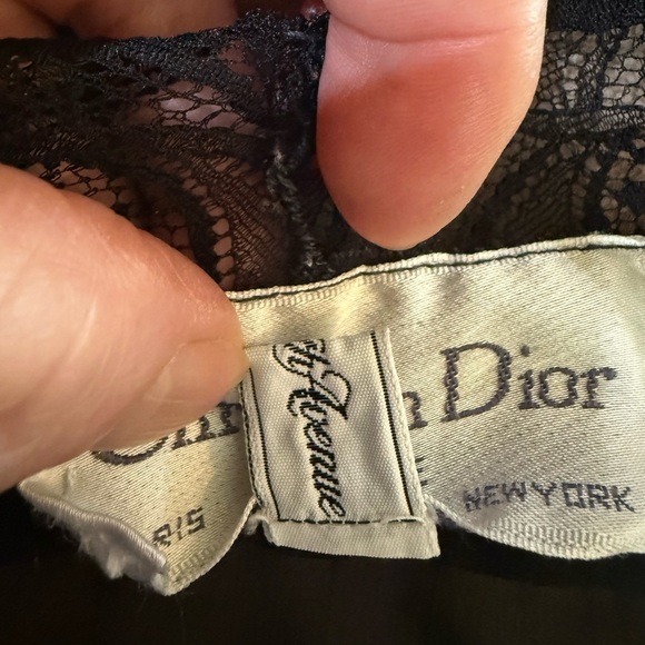 Christian Dior Sheer Floral Lace Robe - Black and Multicolor Womens Small - Picture 12 of 12